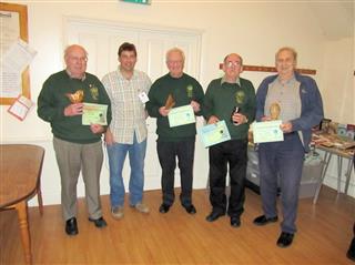 November meeting certificate winners